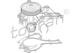 TOPRAN 407882 - BOMBA DE AGUA, REFRIGERANTE