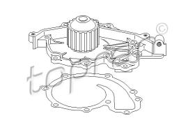 TOPRAN 700422 - BOMBA DE AGUA, REFRIGERANTE