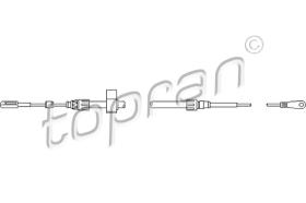 TOPRAN 112144 - CABLE BOWDEN, FRENO DE ESTACIONAMIENTO