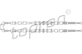 TOPRAN 207366 - CABLE BOWDEN, FRENO DE ESTACIONAMIENTO