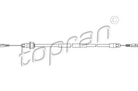 TOPRAN 207371 - CABLE BOWDEN, FRENO DE ESTACIONAMIENTO