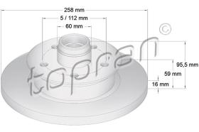 TOPRAN 103264 - DISCO DE FRENO