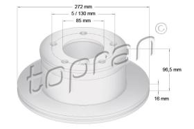 TOPRAN 107689 - DISCO DE FRENO