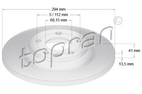 TOPRAN 107692 - DISCO DE FRENO