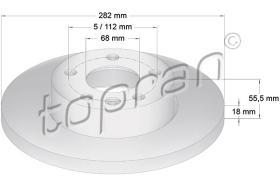 TOPRAN 108507 - DISCO DE FRENO