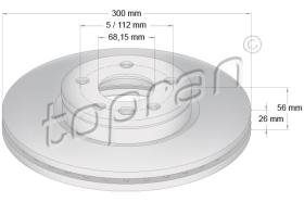 TOPRAN 109523 - DISCO DE FRENO