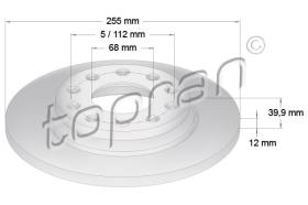 TOPRAN 109527 - DISCO DE FRENO