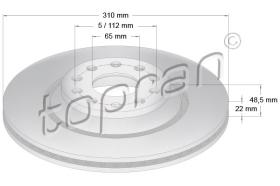 TOPRAN 110418 - DISCO DE FRENO