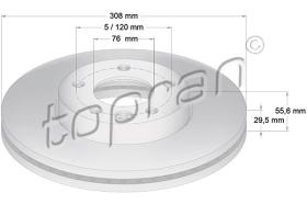 TOPRAN 110428 - DISCO DE FRENO