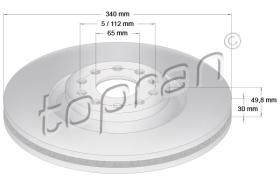 TOPRAN 114839 - DISCO DE FRENO