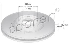 TOPRAN 115520 - DISCO DE FRENO