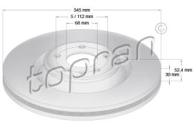 TOPRAN 116389 - DISCO DE FRENO