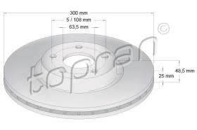 TOPRAN 302342 - DISCO DE FRENO