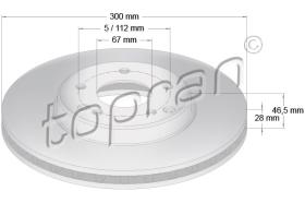 TOPRAN 400855 - DISCO DE FRENO