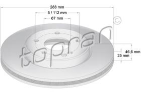 TOPRAN 400856 - DISCO DE FRENO