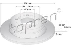 TOPRAN 400860 - DISCO DE FRENO