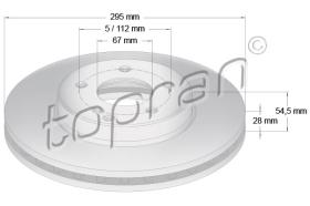 TOPRAN 401052 - DISCO DE FRENO