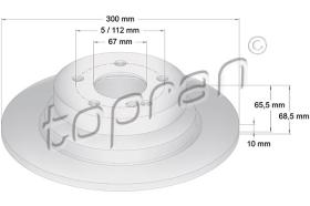 TOPRAN 401054 - DISCO DE FRENO