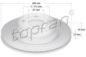 TOPRAN 401055 - DISCO DE FRENO