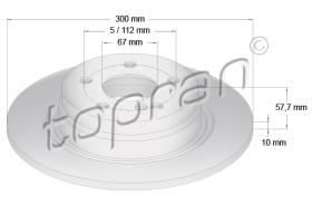 TOPRAN 401903 - DISCO DE FRENO