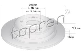 TOPRAN 401928 - DISCO DE FRENO
