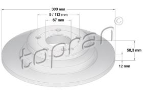 TOPRAN 407769 - DISCO DE FRENO