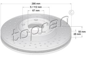 TOPRAN 408555 - DISCO DE FRENO