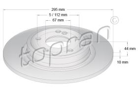 TOPRAN 408557 - DISCO DE FRENO