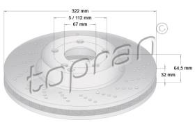 TOPRAN 408830 - DISCO DE FRENO