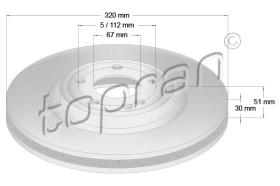 TOPRAN 408930 - DISCO DE FRENO