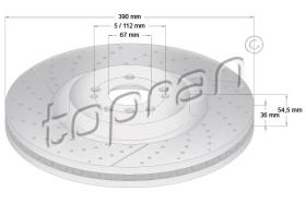 TOPRAN 409322 - DISCO DE FRENO