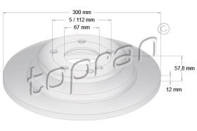 TOPRAN 409330 - DISCO DE FRENO