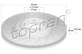 TOPRAN 409481 - DISCO DE FRENO