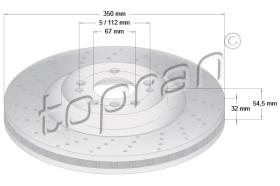 TOPRAN 409482 - DISCO DE FRENO