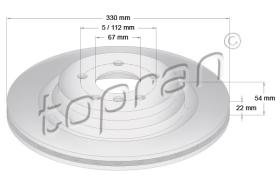 TOPRAN 409484 - DISCO DE FRENO