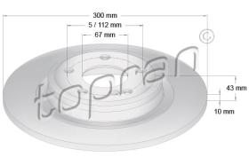 TOPRAN 409486 - DISCO DE FRENO