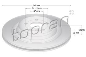 TOPRAN 409488 - DISCO DE FRENO