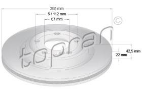 TOPRAN 409553 - DISCO DE FRENO