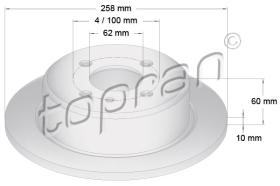 TOPRAN 500557 - DISCO DE FRENO