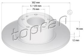 TOPRAN 500561 - DISCO DE FRENO