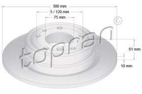 TOPRAN 500562 - DISCO DE FRENO