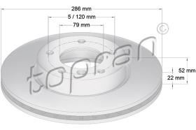 TOPRAN 500563 - DISCO DE FRENO