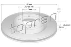 TOPRAN 500579 - DISCO DE FRENO