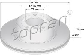 TOPRAN 500945 - DISCO DE FRENO