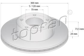 TOPRAN 500947 - DISCO DE FRENO