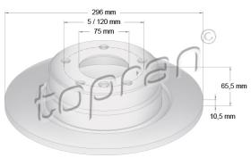 TOPRAN 500950 - DISCO DE FRENO