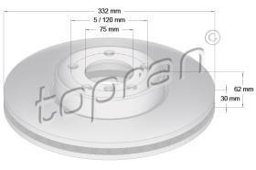 TOPRAN 501190 - DISCO DE FRENO