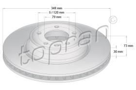 TOPRAN 501711 - DISCO DE FRENO