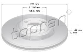 TOPRAN 501713 - DISCO DE FRENO