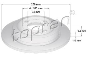 TOPRAN 501782 - DISCO DE FRENO